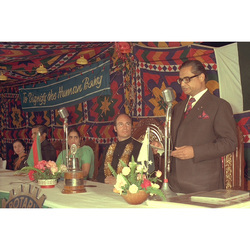 Aga Khan IV with A.K. Brohi, Karachi, 1976